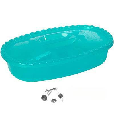 Миска прямоугольная 2,7л с крышкой аквам М1323(25)