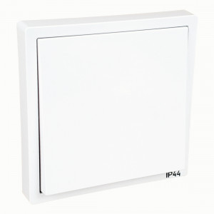 Bylectrica CARRE выкл. СУ 1 кл. IP44 (корп. ABS) белый (С110-2631)