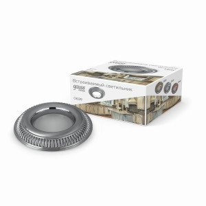 Gauss CA039 св-к встр. MR16 Круг антик объем 90(60)x33 Хром