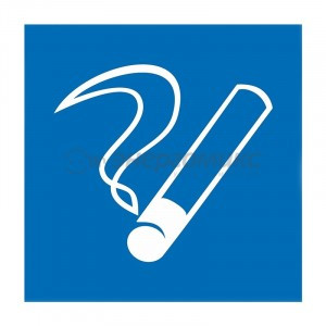 Знак (наклейка) Место курения 200х200 Rexant цена за шт (5!), 56-0033