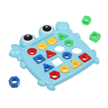 ИГРОЛЕНД Развивающая игра "Крабик-сортер", PP, 17,8х17,4х3,5см, 2 дизайна