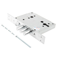 Замок врез BORDER ЗВ4-3/85M.В26.У2 (3 ригеля 16мм, б/ц, с защелкой, м/о-85мм, бэксет-80мм)   \8