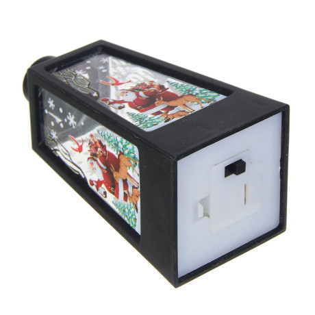 СНОУ БУМ Светильник декоративный LED в виде фонаря, 4,5x9,2см, PP, 3хAG10, 1 режим, 4 дизайна