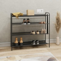 Подставка д/обуви (пвл) Женева34 (4полки) 87*26*79,5см (Графит) ПДОЖ34Гр под заказ ЗМИ