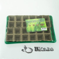 Минипарник с торфяными горшочками 24 ячейки 50*50 + крышка (12)
