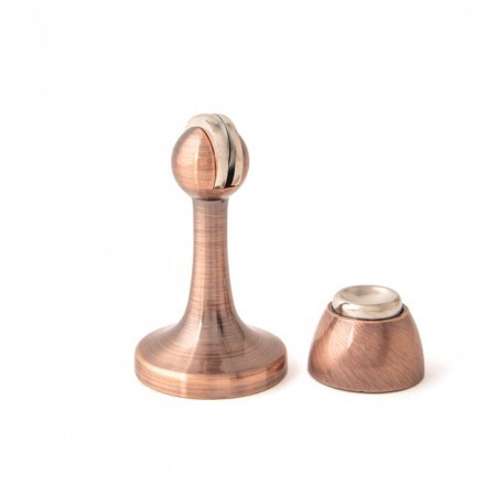 Упор дверной Апекс DS-2761-M-AC (штырь медь) магнитный  \15