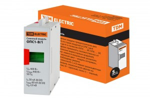 TDM ОПС1-B сменный модуль 1P In=30kA Un=400B SQ0201-0011