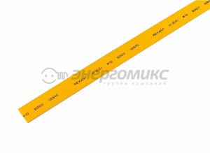 REXANT термоусадка трубка ТУТ 10/5 мм желтая, цена за 1м(шт), (50!) 21-0002