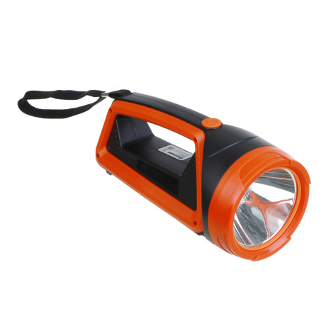 ЕРМАК Фонарь прожектор, LED + COB, 6 режимов, 2400мАч, USB кабель, 9х9х20см, пластик