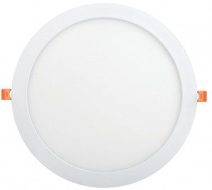IEK св-к встр. св/д даунлайт (панель) 24W(1680lm) d295x25 6K ДВО 1610 белый круг  IP20 7613