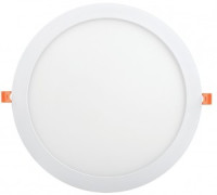 IEK св-к встр. св/д даунлайт (панель) 24W(1680lm) d295x25 6K ДВО 1610 белый круг IP20 7613
