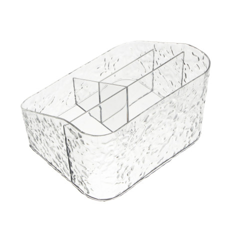 Органайзер для косметики и визажа тм ЮНИLOOK Ice 17,5х15х11см, пластик PET, #25667