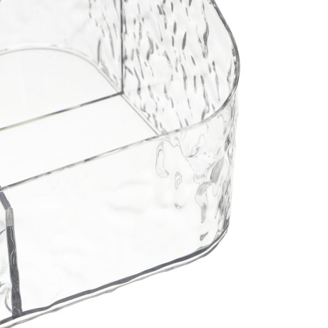 Органайзер для косметики и визажа тм ЮНИLOOK Ice 17,5х15х11см, пластик PET, #25667