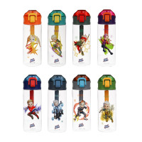 Бутылка спортивная тм BY Русские Супергерои, 7,3x21,3см, 600мл, PC, PP, 8 дизайнов