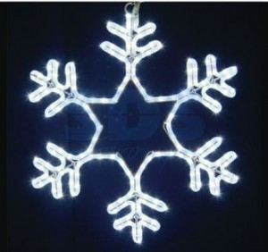 Фигура (дюралайт) "Снежинка" LED 55*55см, белый, мерцание, IP44 501-337 Neon Night