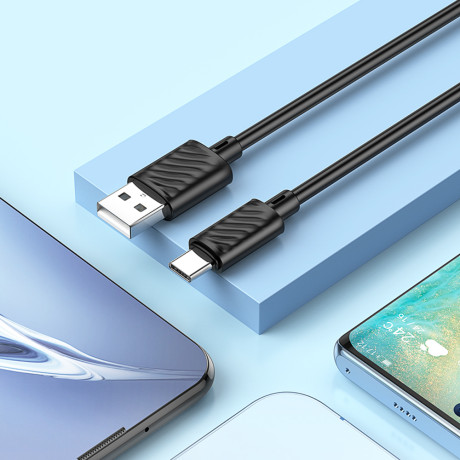 hoco. Кабель для зарядки модель X88, USB-C 2м, цвет: черный