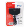 NG Разветвитель прикуривателя, 2 выхода +2 USB, 60 W, 2.1А, 12/24В, пластик