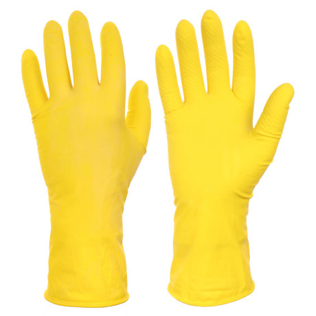 Перчатки хозяйственные тм Archdale, жёлтые в инд. упак. р. L