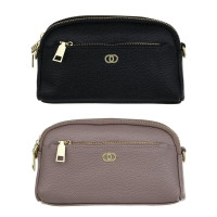 Сумка кроссбоди c 2-мя отделениями на длинном ремне тм ЮL,ПУ, 19х11,5х4,5см, 2 цвета, КЖС24-25