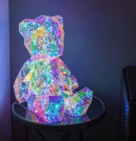 Uniel Фигура новогод. св/д &quot;Мишка&quot; 40x32x30см USB-провод, 80LED RGB радужный ULD-R504 USB/RGB BEAR