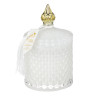 NEW GALAXY Свеча ароматизированная Blaсk&White 160гр. wood sage, white flower, bluebell, pear
