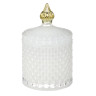 NEW GALAXY Свеча ароматизированная Blaсk&White 160гр. wood sage, white flower, bluebell, pear