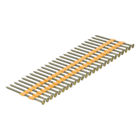 Гвозди для пнев. нейлера (крашен.) длина - 65 мм, диам. - 2,9 мм, 2000 шт. Denzel