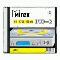 К/д DVD-R Mirex 4,7 Гб 16x Slim case (цена за упаковку 200 штук)