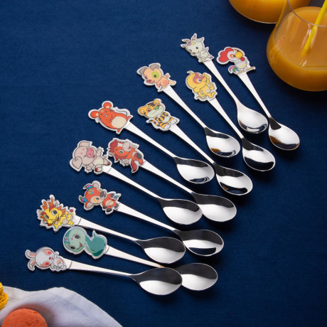 Ложка детская "Зверушка", малая, нерж.сталь, 12 дизайнов
