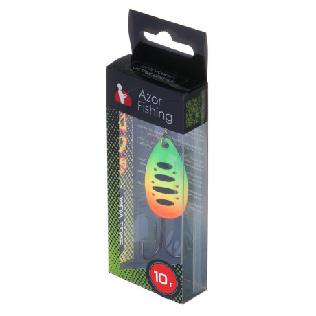 AZOR FISHING Блесна Вращающаяся №4, фаэртайгер