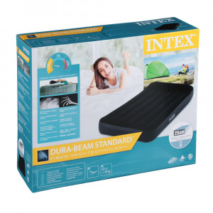 INTEX Кровать надувная с подголовником, ТВИН, 99х191х25 см, 64141