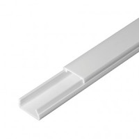 Промрукав Кабель-канал белый 2-й замок в п/э 20х10 (180м/уп) 0325203