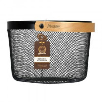 Корзина д/хранения овощей и фруктов с ручкой 25,5*17 см, металл черная