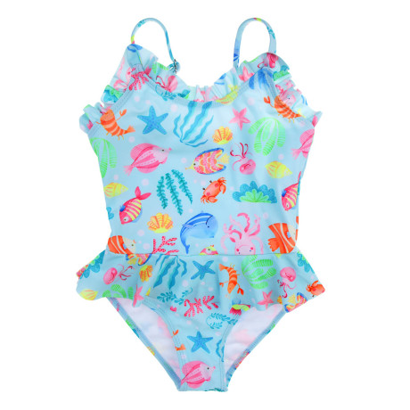 GALANTE Купальник для девочки слитный, р.98-104, 82%полиэстер, 18%эластан, ВЛ2025-07