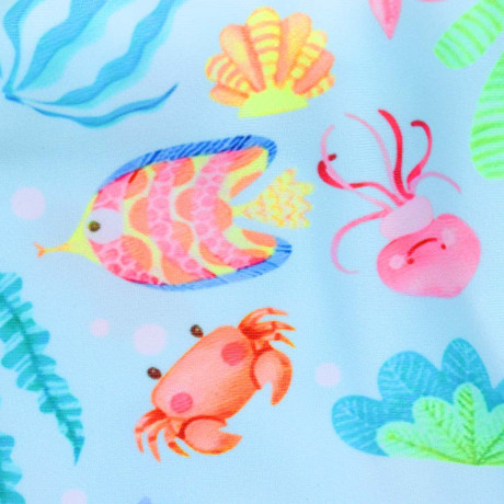 GALANTE Купальник для девочки слитный, р.98-104, 82%полиэстер, 18%эластан, ВЛ2025-07