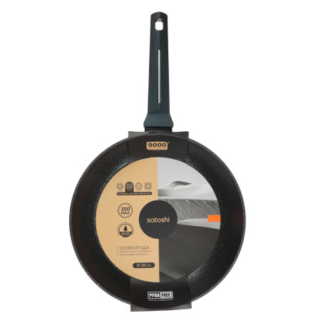 SATOSHI Гардан Сковорода литая d28см, антипригарное покрытие мрамор, индукция