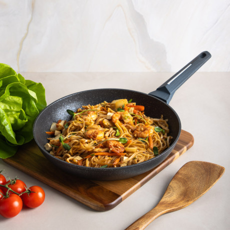 SATOSHI Гардан Сковорода литая d28см, антипригарное покрытие мрамор, индукция