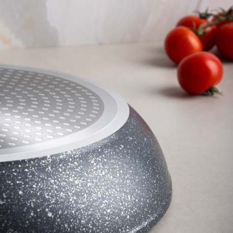 SATOSHI Гардан Сковорода литая d28см, антипригарное покрытие мрамор, индукция