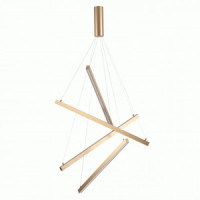 ODEON LIGHT 3860/48L ODL19 052 зол. подвес. св-к св/д 48W 2700lm 3000K 2K COMETA 2700lm 1200x650