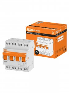 TDM переключатель трехпозиционный модульный МП-63 4Р 63А, 4мод. (рубильник) SQ0224-0036