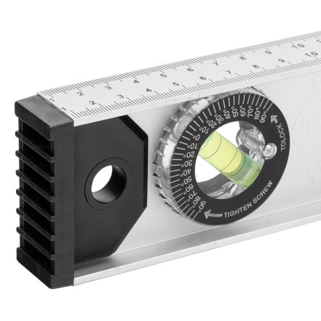 Уровень алюминиевый "Рельс", 1200 мм, 3 глазка (1 поворотный) Matrix