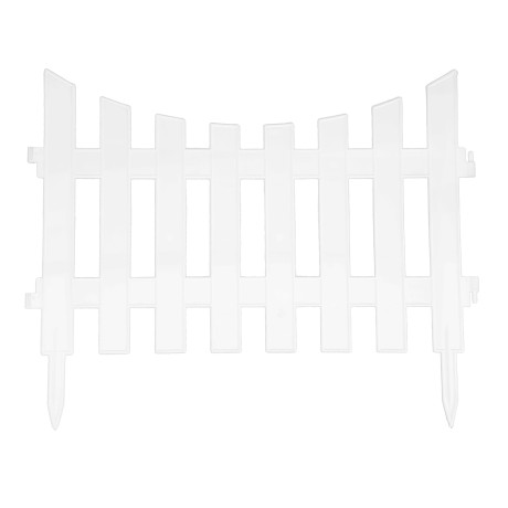 Забор декоративный 36х300 см, белый, Palisad