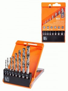 TDM Рубин набор сверл по металлу, 8шт (3-4-5-6-7-8-9-10)мм, полир, HSS, пласт. уп. SQ1093-0101