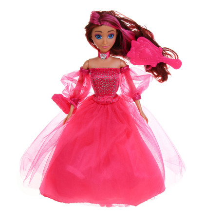 ИГРОЛЕНД Кукла в нарядном платье, 28 см с акс., PVC, ABS, полиэстер, 20х5,5х32,5 см