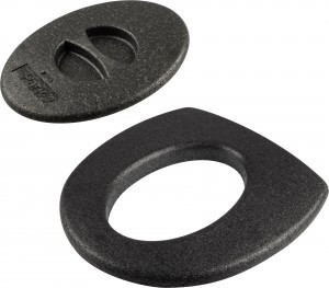 Сиденье д/унитаза Standart с накладн крышкой, внешн размер 50,6*47,6*5,2см, черное 105234 Park