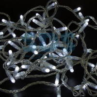 Гирлянда-нить ул. 100LED бел. 10м прозр.ПВХ без б/п (код634330/677681) IP65 соед 305-185 Neon Night