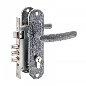 Д-град Зенит ЗВ7-60.1-02 серебро Замок врезной с/руч15)