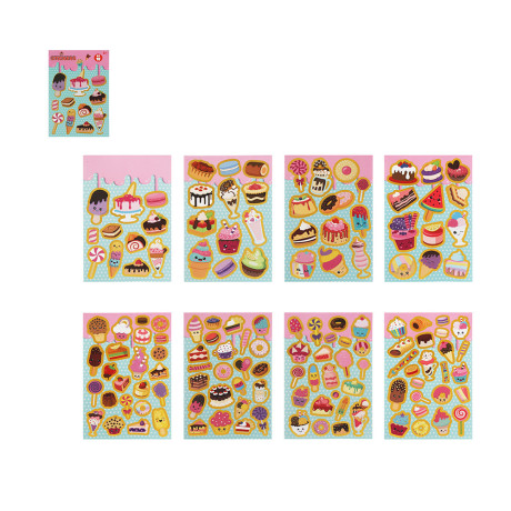 Блокнот с наклейками для творчества, 24х15см, бумага, 8 страниц, 4 дизайна