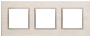 ЭРА 14 Elegance рамка СУ 3 мест.металл, шампань+шамп 14-5203-04 5886