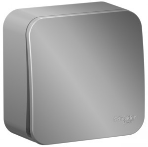 Systeme Electric BLANCA выкл. ОУ 1 кл. 10А алюм. (пл.осн., с самовозвр., изол.пл.) BLNCA101013 (2!)